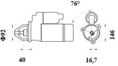 Starteris MAHLE MS 464