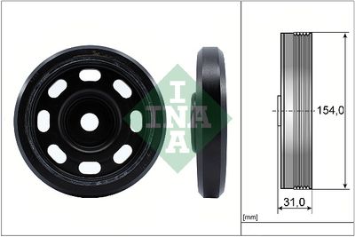 Ременный шкив, коленчатый вал Schaeffler INA 544 0170 10