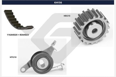 Zobsiksnas komplekts HUTCHINSON KH 156