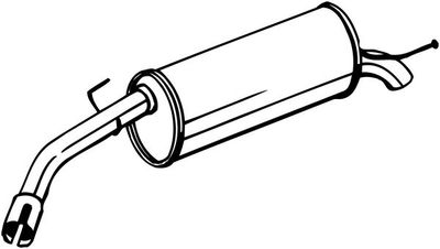 Глушитель выхлопных газов конечный BOSAL 185-435