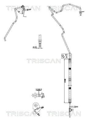 Hidrauliskā šļūtene, Stūres iekārta TRISCAN 8516 16052