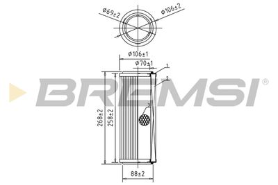 Gaisa filtrs BREMSI FA0583