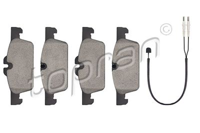 Bremžu uzliku kompl., Disku bremzes TOPRAN 723 384