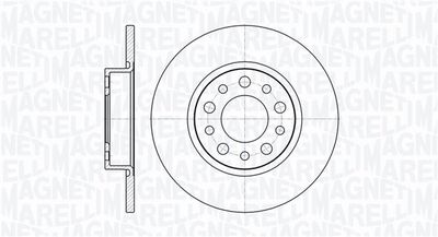 Тормозной диск MAGNETI MARELLI 361302040285