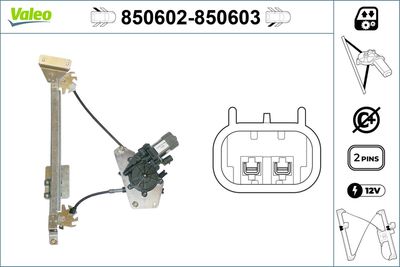 Стеклоподъемник VALEO 850602
