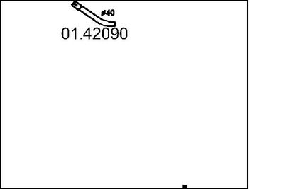 Труба выхлопного газа MTS 01.42090