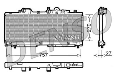 Radiators, Motora dzesēšanas sistēma DENSO DRM09091