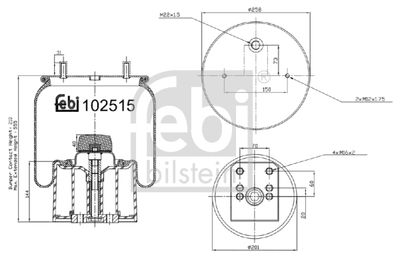 Lõõts,õhkvedrustus FEBI BILSTEIN 102515