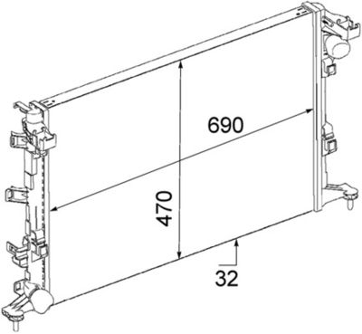 Radiators, Motora dzesēšanas sistēma MAHLE CR 914 000P