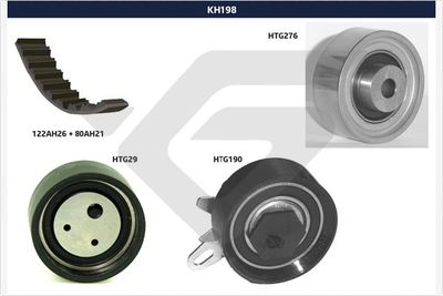 Zobsiksnas komplekts HUTCHINSON KH 198