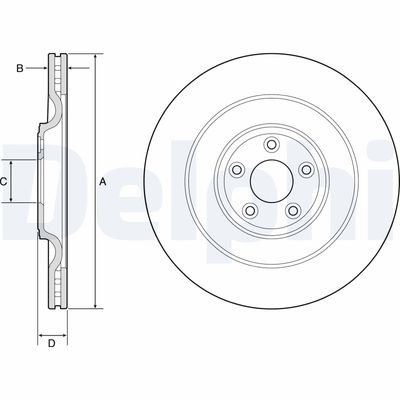 Тормозной диск DELPHI BG9194C