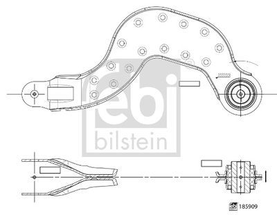 Neatkarīgās balstiekārtas svira, Riteņa piekare FEBI BILSTEIN 185909