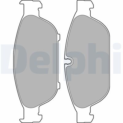 Bremžu uzliku kompl., Disku bremzes DELPHI LP2301