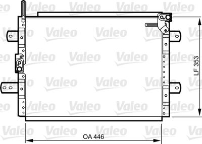 Конденсатор, кондиционер VALEO 814244
