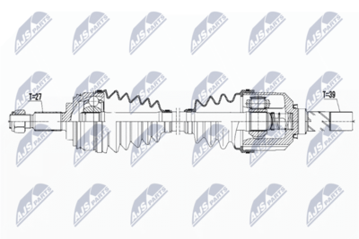 Приводной вал NTY NPW-RE-083