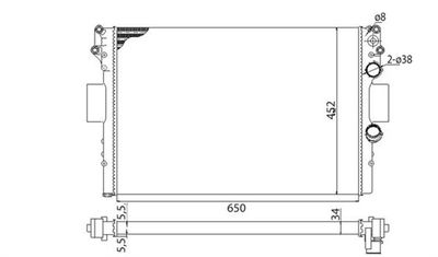 Radiators, Motora dzesēšanas sistēma MAGNETI MARELLI 350213170003