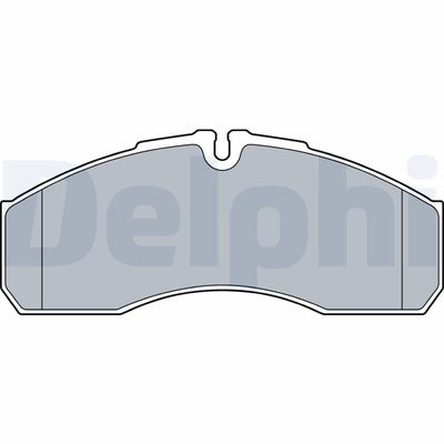 Комплект тормозных колодок, дисковый тормоз DELPHI LP3541