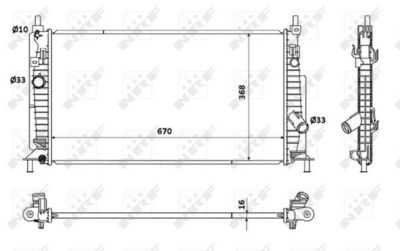Radiators, Motora dzesēšanas sistēma NRF 53905