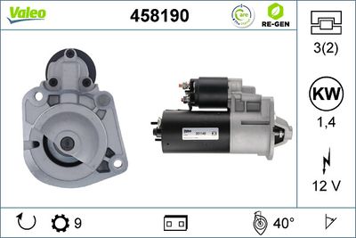Starteris VALEO 458190