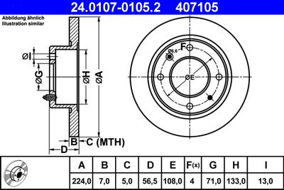 Тормозной диск ATE 24.0107-0105.2
