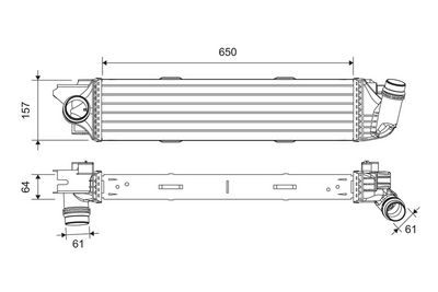 Интеркулер VALEO 818299
