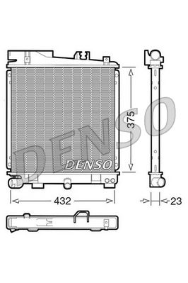 Radiators, Motora dzesēšanas sistēma DENSO DRM05029
