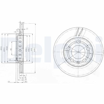 Bremžu diski DELPHI BG3695