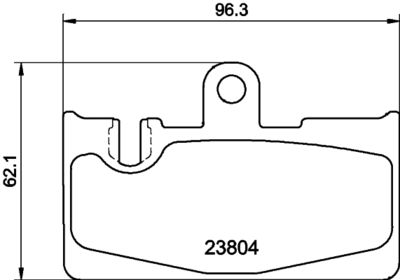 Комплект тормозных колодок, дисковый тормоз HELLA PAGID 8DB 355 011-661