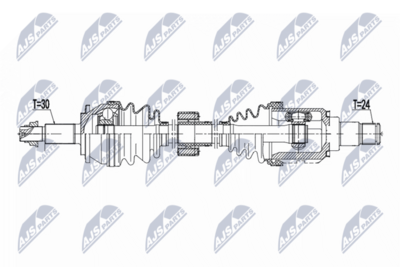 Приводной вал NTY NPW-TY-196