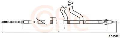 Тросик, cтояночный тормоз COFLE 17.2580