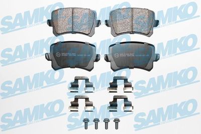 Комплект тормозных колодок, дисковый тормоз SAMKO 5SP1390K