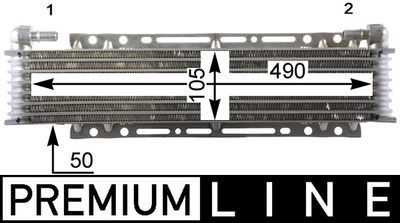Eļļas radiators, Motoreļļa MAHLE CLC 206 000P