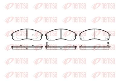 Bremžu uzliku kompl., Disku bremzes REMSA 0821.12