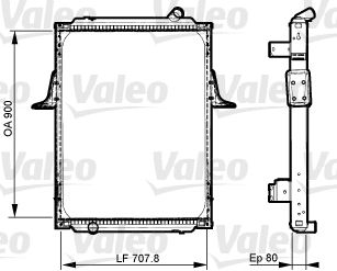 Radiators, Motora dzesēšanas sistēma VALEO 733536