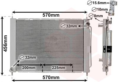 Radiators, Motora dzesēšanas sistēma VAN WEZEL 4300M499