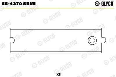 Втулка подшипника, шатун GLYCO 55-4270 SEMI
