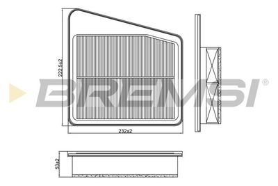 Gaisa filtrs BREMSI FA2533