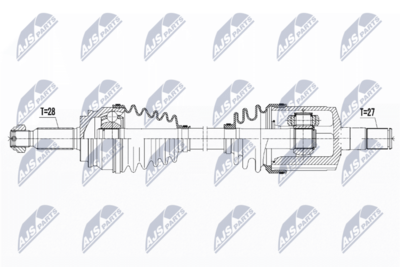 Приводной вал NTY NPW-CH-052