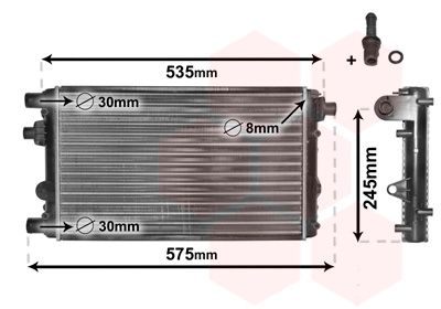 Radiators, Motora dzesēšanas sistēma VAN WEZEL 17002239