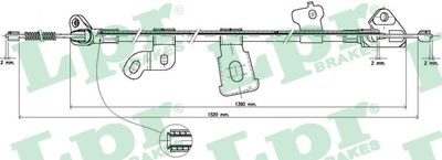 Тросик, cтояночный тормоз LPR C0893B