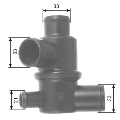 Termostats, Dzesēšanas šķidrums GATES TH14687