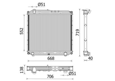 Radiators, Motora dzesēšanas sistēma MAHLE CR 2608 000P