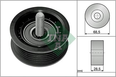 Parazīt-/Vadrullītis, Ķīļrievu siksna Schaeffler INA 532 0745 10