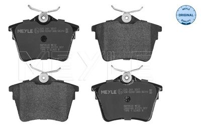 Комплект тормозных колодок, дисковый тормоз MEYLE 0252413517