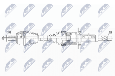 Piedziņas vārpsta NTY NPW-VV-145