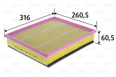 Воздушный фильтр VALEO 585783