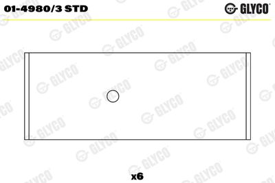 Шатунный подшипник GLYCO 01-4980/3 STD