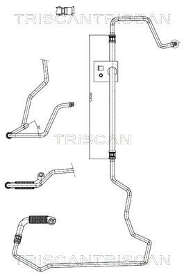 Hidrauliskā šļūtene, Stūres iekārta TRISCAN 8516 28002