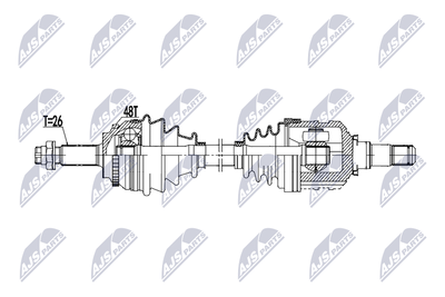 Piedziņas vārpsta NTY NPW-TY-191