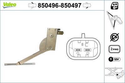 Стеклоподъемник VALEO 850496